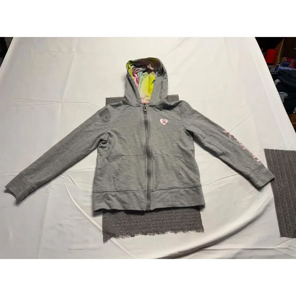 Hurley Girl's Size 8 Zip Up Hoodie